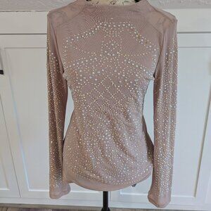 Stone Studded Sheer Top